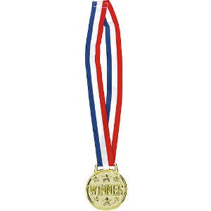 Winner Jumbo Award Medal Necklace For Discount