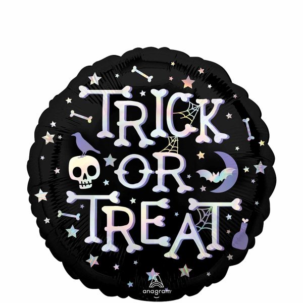 Trick or Treat Iridescent Foil Balloon 45cm Online