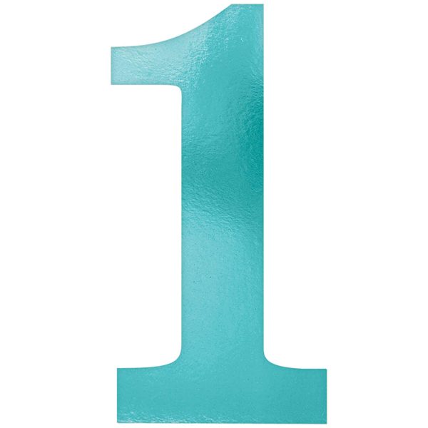 #1 Blue Small Cutout Decoration 9in, 6pcs Online now