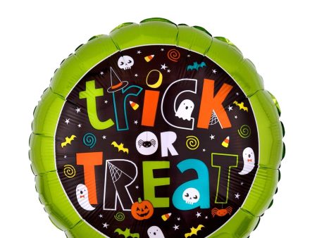 Trick or Treat Foil Balloon 45cm Sale