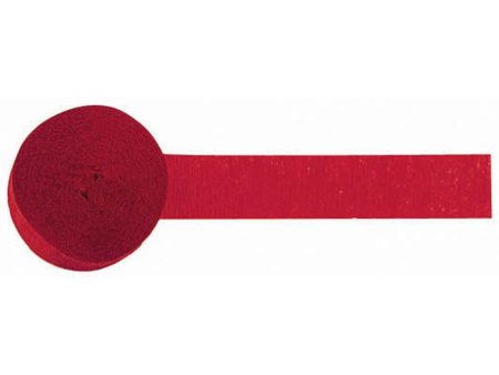 Holiday Red Crepe Streamer on Sale