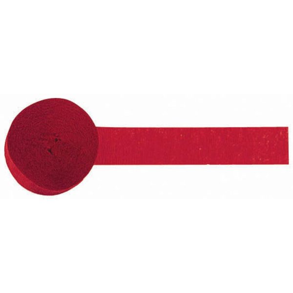 Holiday Red Crepe Streamer on Sale