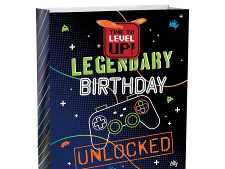 Gamer Boy Birthday Large Paper Bag with Tag Supply