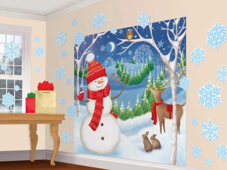 Winter Friends Scene Setter Decorating Kit 32pcs For Sale