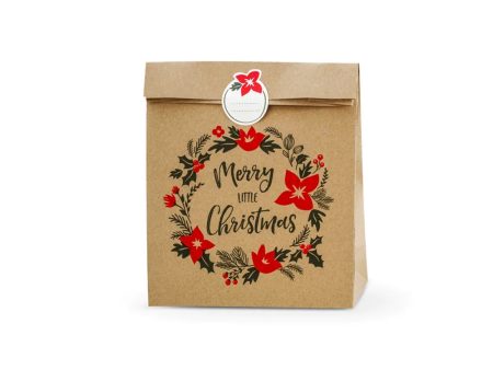 Merry Little Christmas Kraft Gift Bags Sale