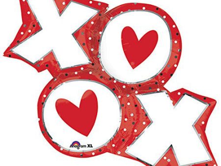 XO Dots SuperShape Foil Balloon 83x63cm Online now