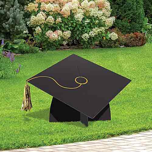 Large Dimensional Graduation Cap Yard Sign For Cheap