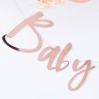 Twinkle Twinkle Rose Gold Baby Shower Bunting Decoration Online now