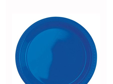 Bright Royal Blue Plates 7in, 20pcs Discount