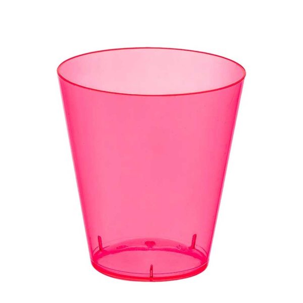 Bright Pink Shot Glasses Plastic 2oz 100pcs Hot on Sale