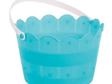 Easter Plastic Scalloped Blue Bucket Sale