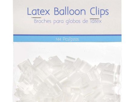 Clear Plastic Latex Balloon Clips 144pcs Hot on Sale