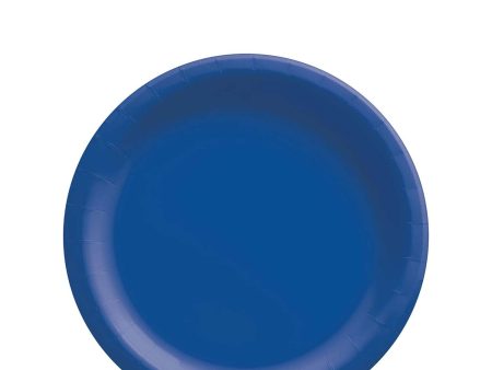 Bright Royal Blue Round Paper Plates 6in Midcount 20pcs Fashion