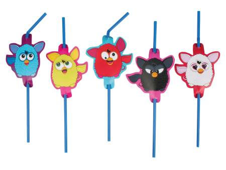 Furby Drinking Straws 8pcs For Discount