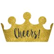 New Year Cardboard Crown With Glitter Online now