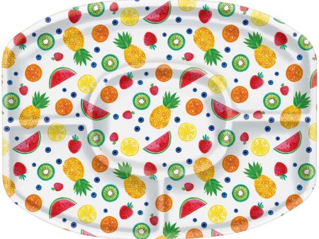 Fruit Sectional Plastic Platter Online Hot Sale