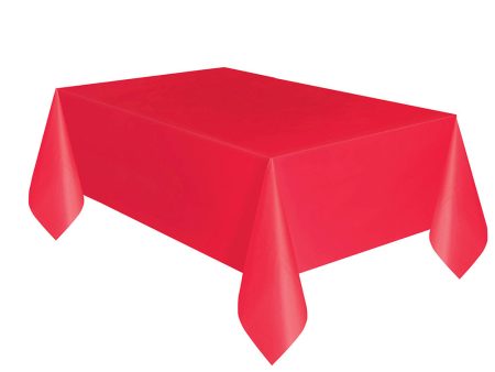 Apple Red Plastic Table Cover Sale