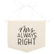 Bride Canvas Chair Sign with Rope Hanger Online Hot Sale