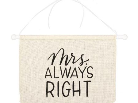 Bride Canvas Chair Sign with Rope Hanger Online Hot Sale