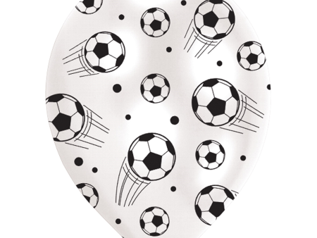 All Around Printed Football Latex Balloons 11in, 6pcs Discount