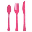 Bright Pink Heavy Weight Cutlery Assorted 24pcs Hot on Sale