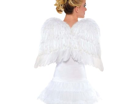 22in White Feather Wing For Discount