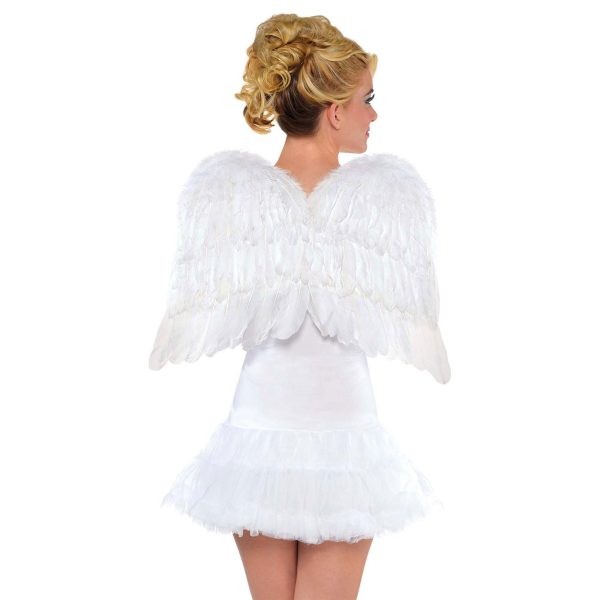 22in White Feather Wing For Discount