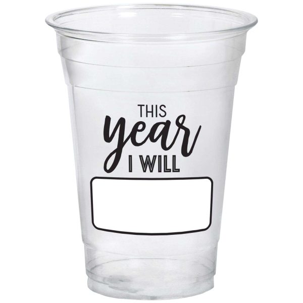 This Year I Will Tumblers Customizable Plastic 16oz, 20pcs Hot on Sale