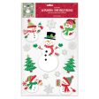 Snowman Embossed Vinyl Window Decorations Fashion