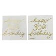 30th Golden Age Birthday Beverage Napkins Lowcount For Cheap