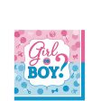 Baby Shower - Girl Or Boy? Beverage Tissues 16pcs Discount