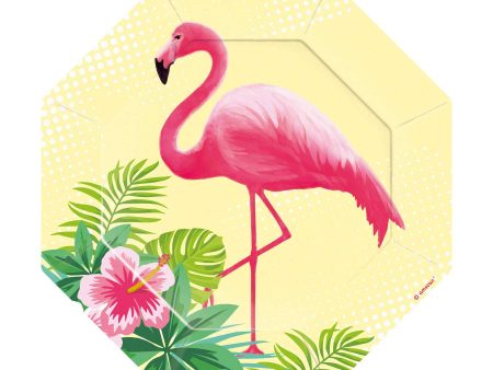 Flamingo Paradise Paper Plates 7in, 8pcs Online