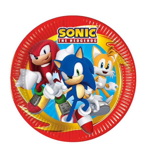 Sonic Next Generation Paper Plates 9in 8pcs Hot on Sale