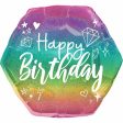 Sparkle Birthday SuperShape Balloon 58x55cm on Sale