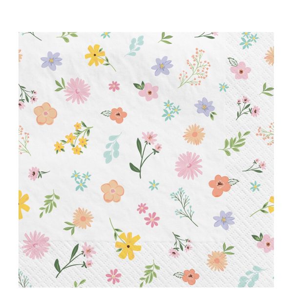 Springtime Blooms Lunch Napkins 16pcs Hot on Sale