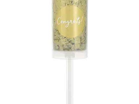 Wedding Push-Up Confetti Popper Gold Foil 2pcs Online now