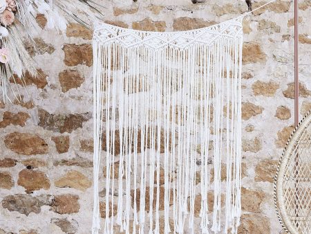 A Touch Of Pampas Macrame Wall Hanging Backdrop Cream Hot on Sale