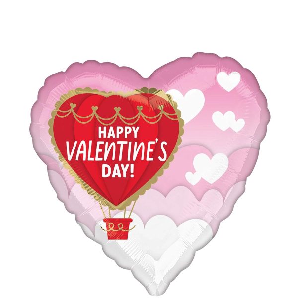 Happy Valentine s Day Hot Air Foil Balloon 45cm Online