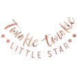 Twinkle Twinkle Little Star Rose Gold Baby Shower Bunting Decoration Online