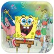 Spongebob Square Paper Plates 9in, 8pcs For Cheap