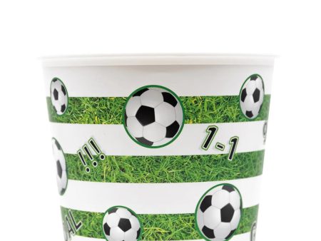 Football Party Popcorn Buckets Platsic Reusable For Cheap