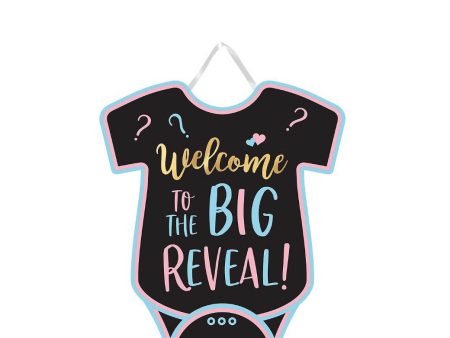 The Big Reveal Welcome Sign Cardboard Supply