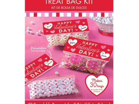 Valentine Treat Bag Kit 30pcs Online now