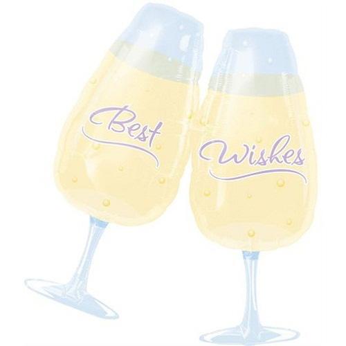 Special Day Toasting Glasses Foil Balloon 30in For Sale