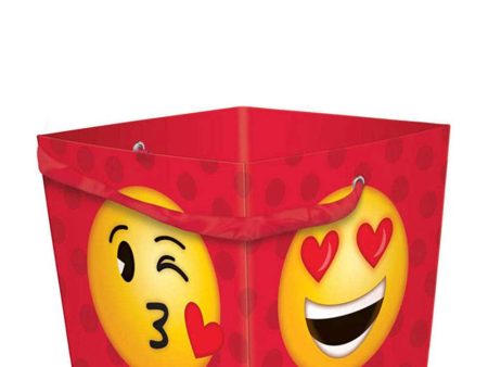 Valentine Emoji Small Square Paper Bucket Online Sale