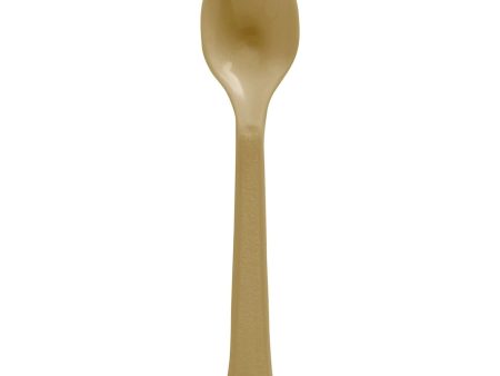 Gold Heavy Weights Plastic Spoons 20pcs For Sale