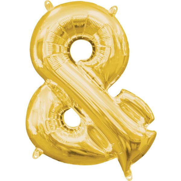 Symbol & Gold Mini Shape Foil Balloon 16in Online now