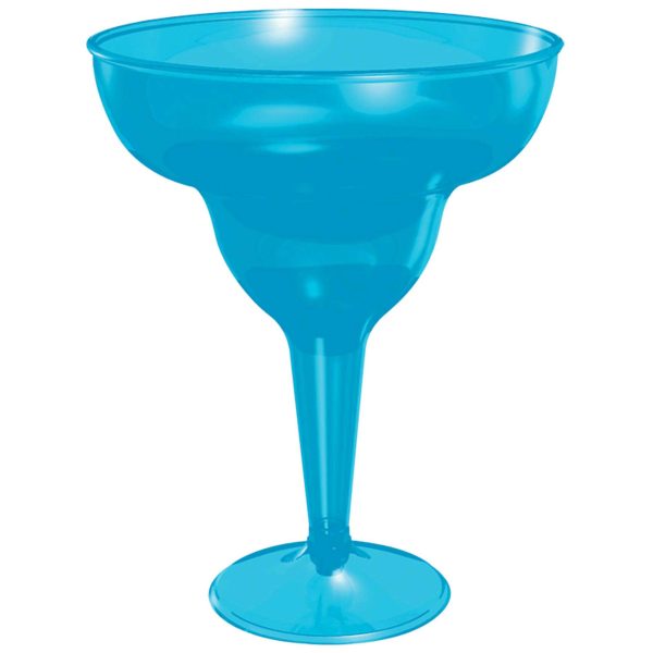 Blue Margarita Glasses 8oz, 20pcs Hot on Sale