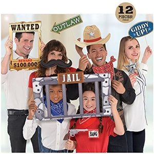 Western Jumbo Photo Prop Kit 12pcs Online Hot Sale