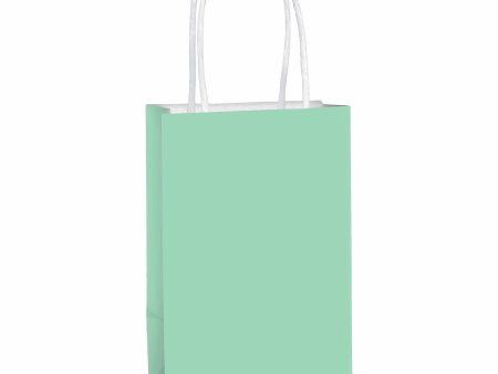 Cool Mint Kraft Small Paper Bag For Sale